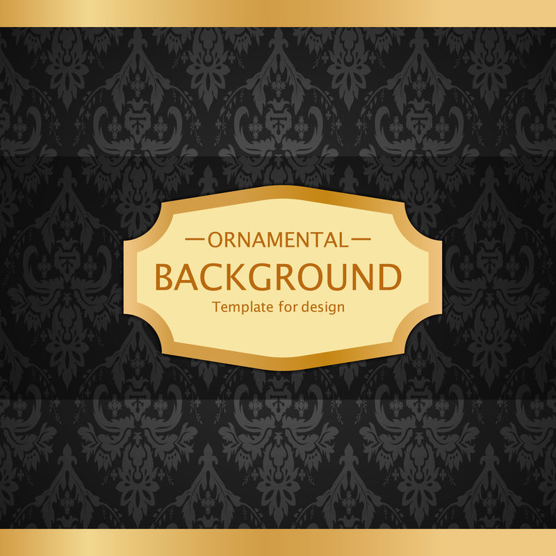 矢量豪华复古背景。完美的邀请或通告。