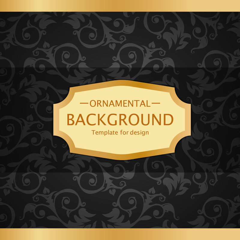 矢量豪华复古背景。完美的邀请或通告。