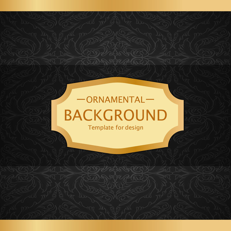 矢量豪华复古背景。完美的邀请或通告。