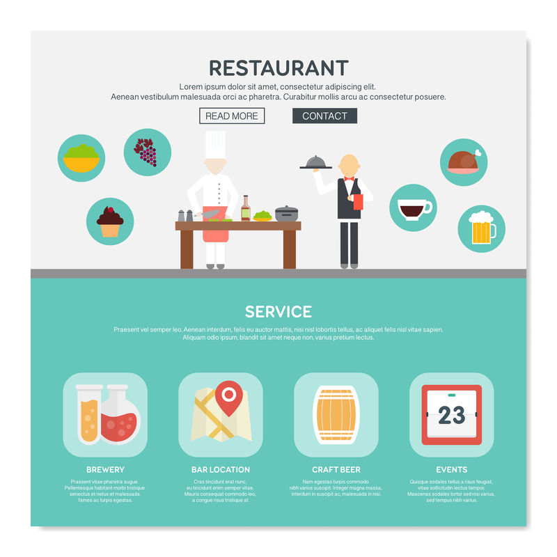 单页网页设计模板。