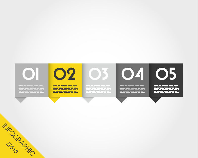 黄色折纸方形指针