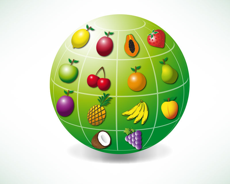 矢量有机食品标签