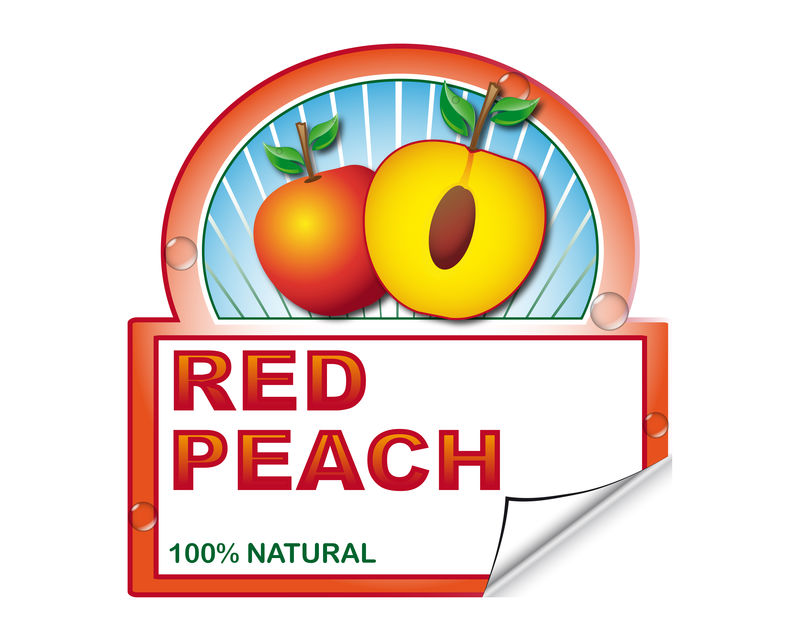 矢量有机食品标签