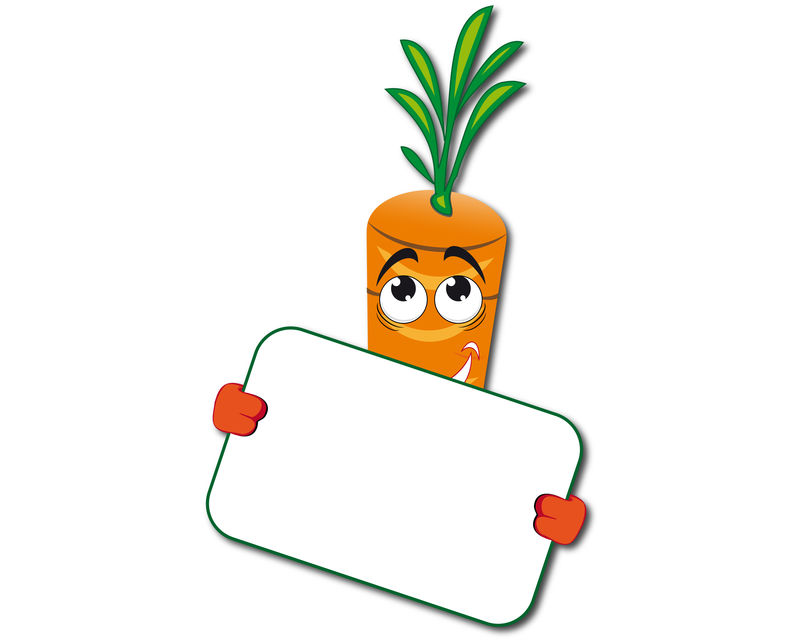 有招牌的有趣胡萝卜