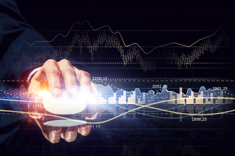 商人用鼠标。混合介质