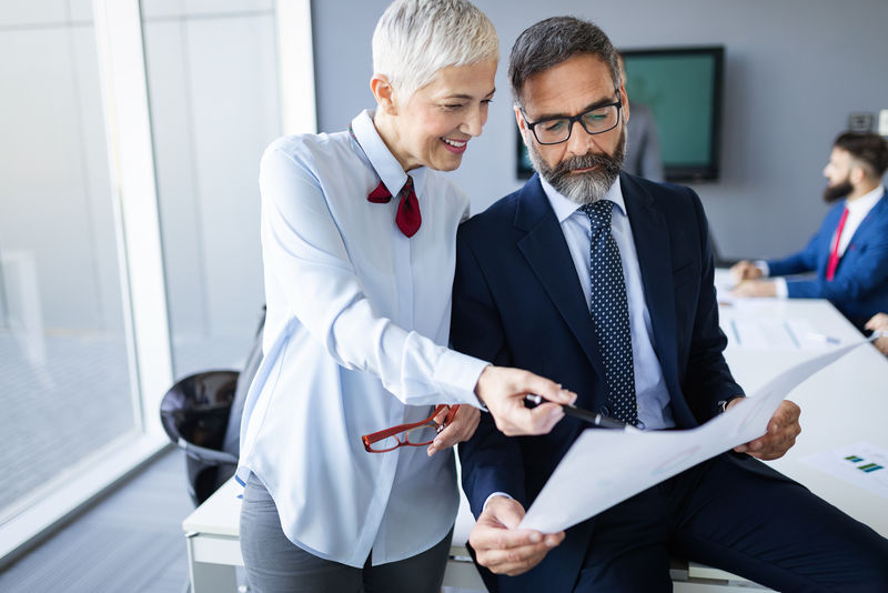 现代会议室商务人士会议