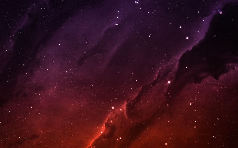 深空的星场离地球有很多光年远。NASA提供的这张图片的元素