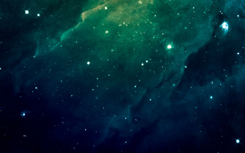 深空的星场离地球有很多光年远。NASA提供的这张图片的元素