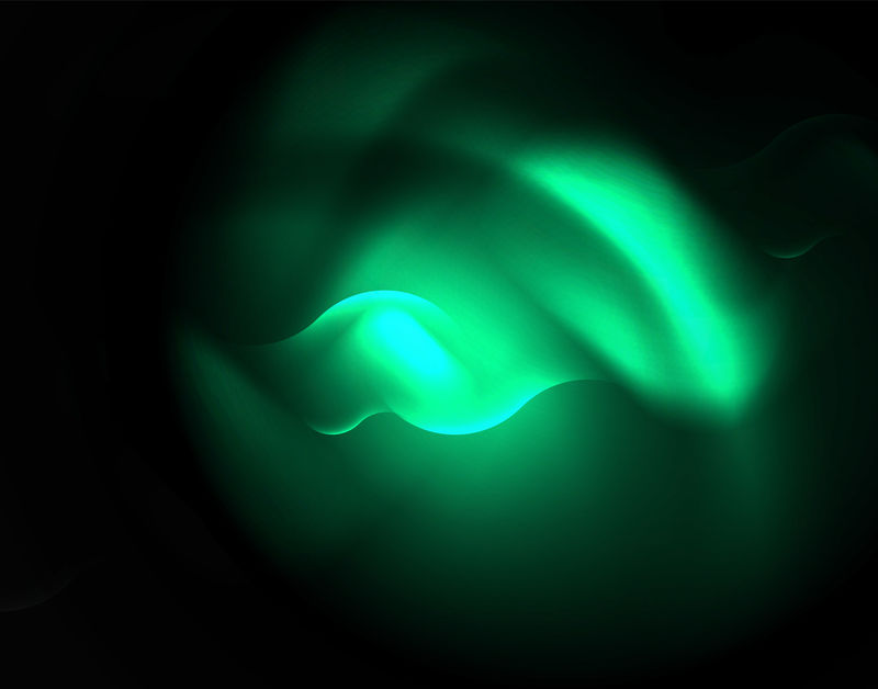 闪亮霓虹几何波模板