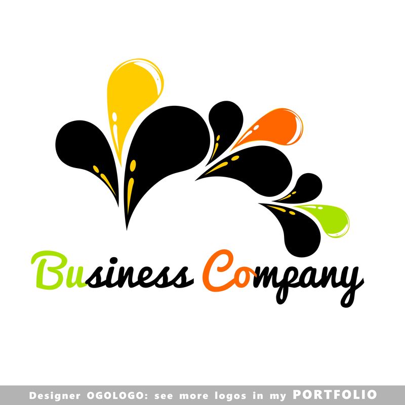 矢量不同的企业徽标