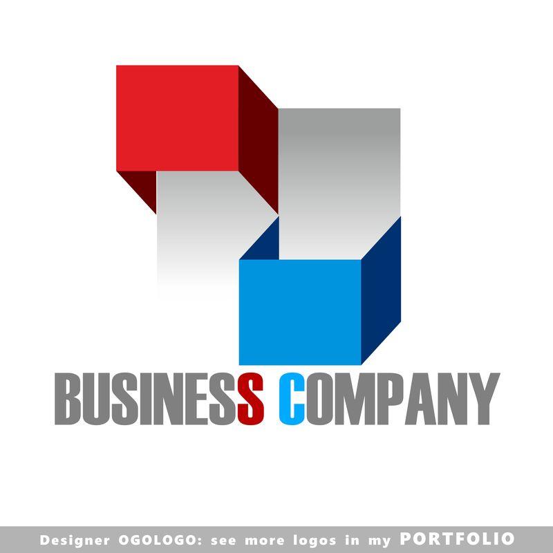 简单几何企业标志设计