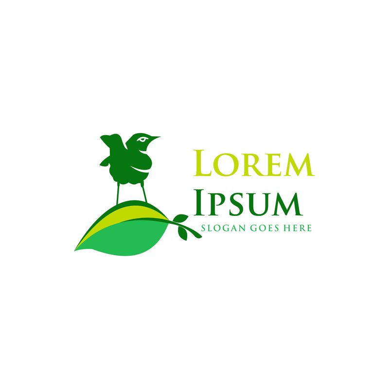 鸟标识设计矢量图标模板