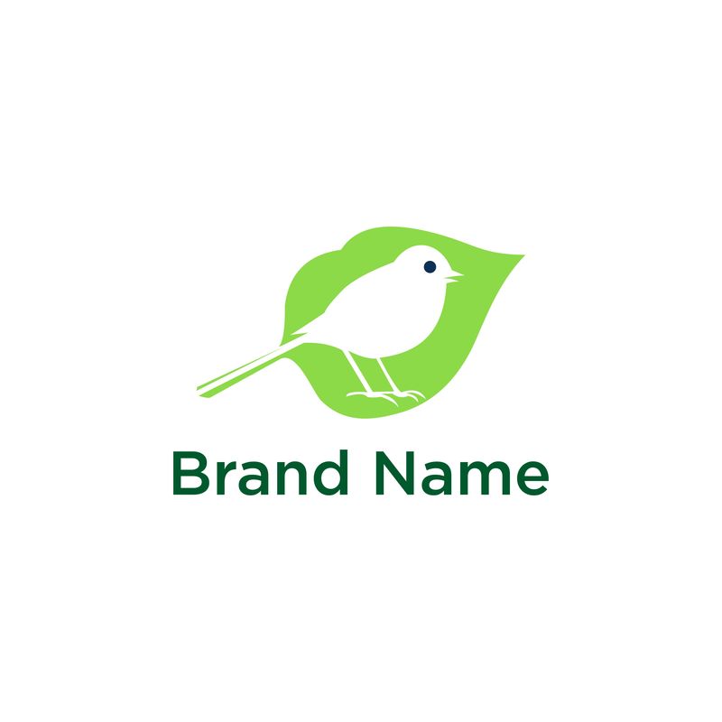 鸟标识设计矢量图标模板