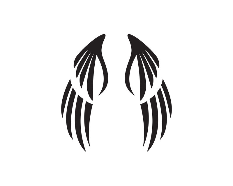 鹰翼猎鹰标志和符号模板矢量