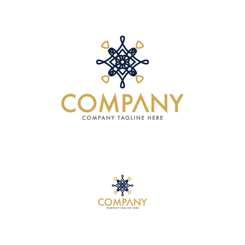 创意花卉标识设计模板