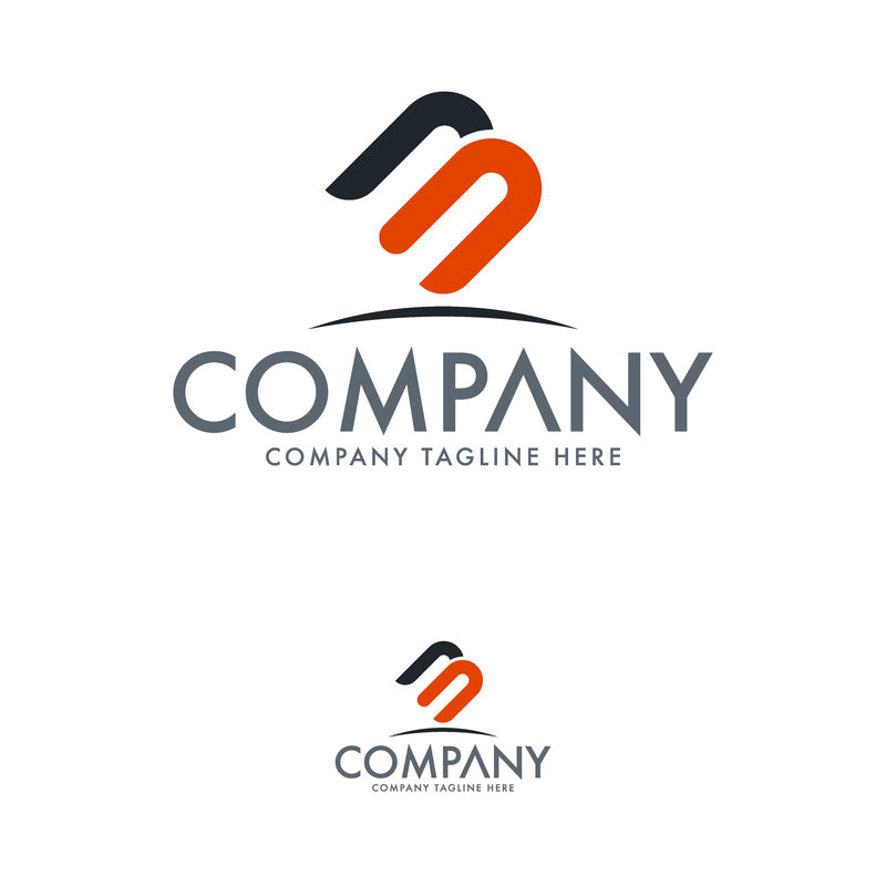 字母B和M标志模板