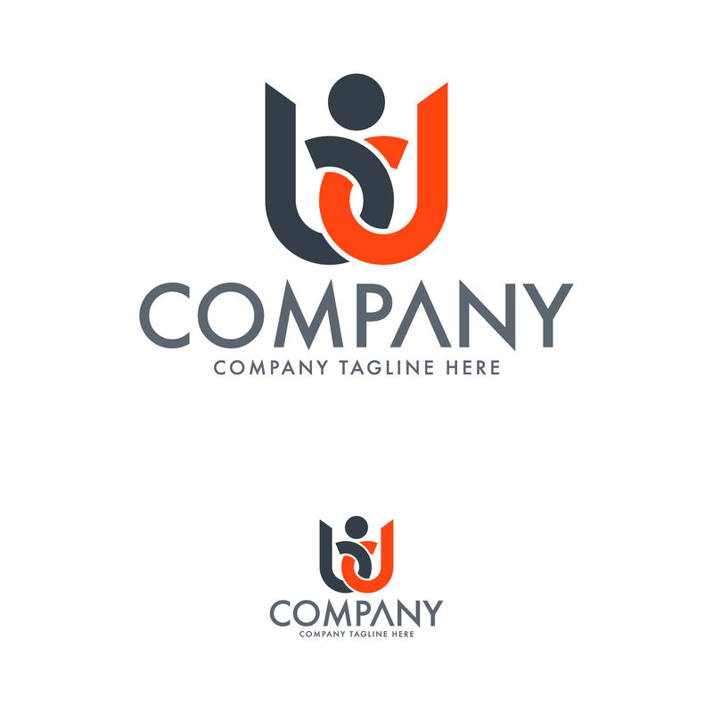 刻字bd标志设计模板