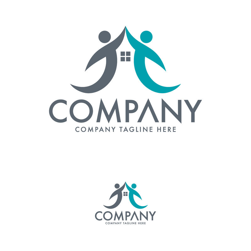 房地产标志设计模板-人类标志