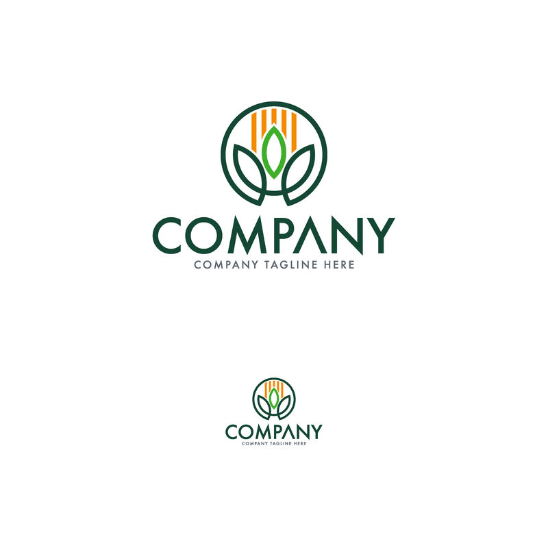 现代农业标志设计模板