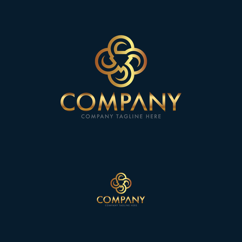 豪华钻石和珠宝标志模板