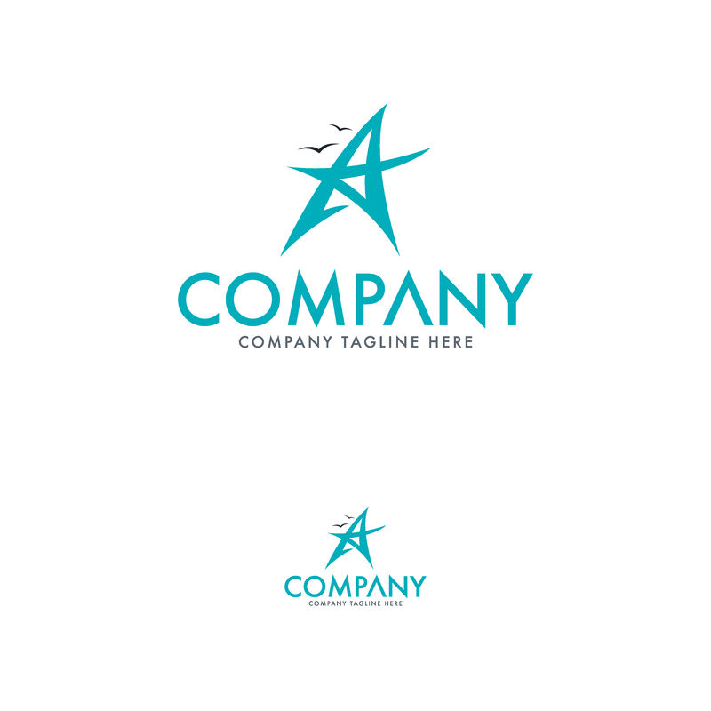 创意酒店、旅游和假日标识模板