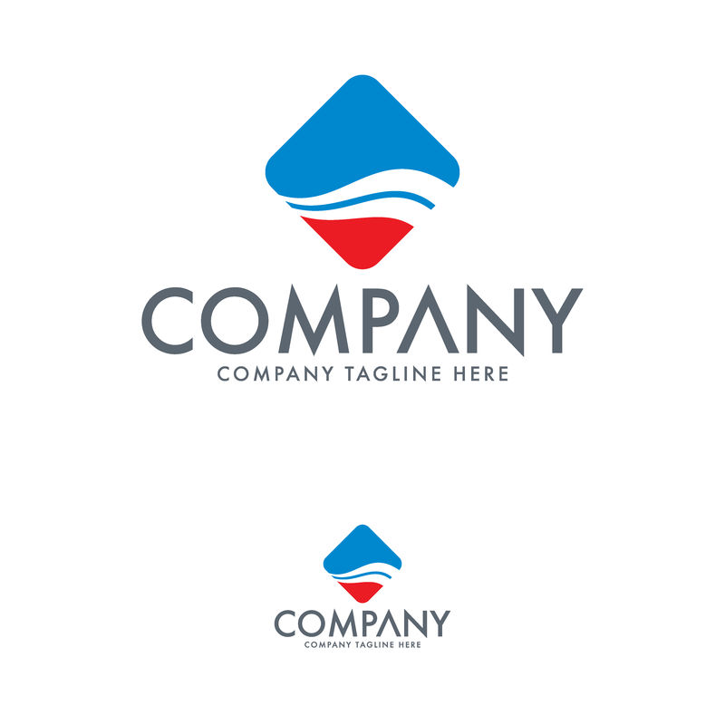 创意波和水标志