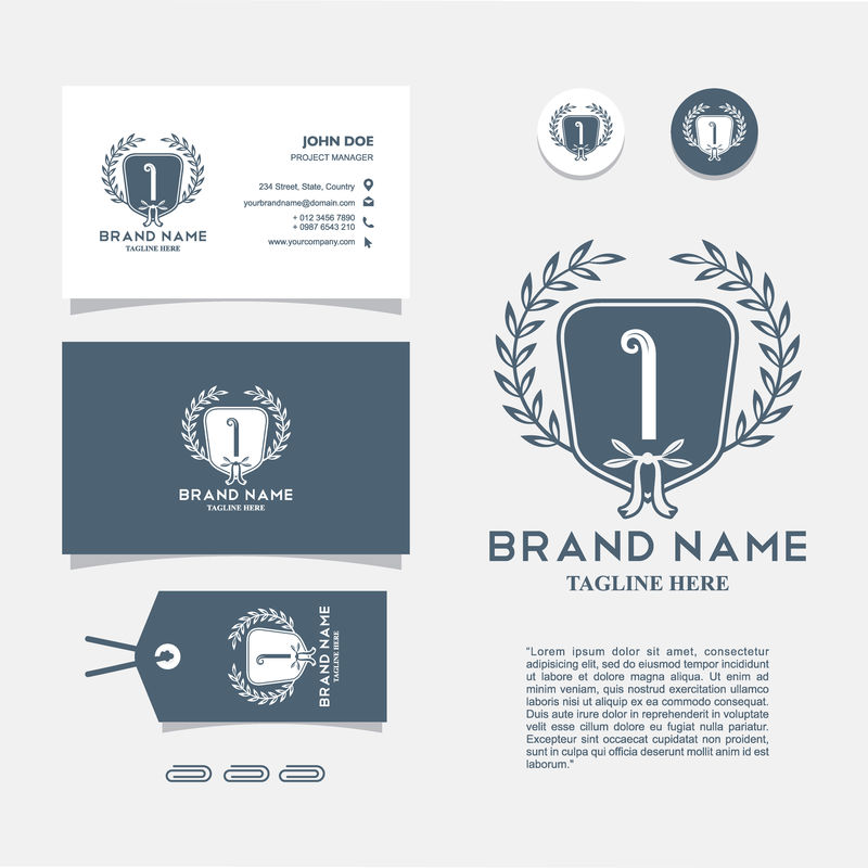 令人敬畏的标志L自然与优雅的品牌标识