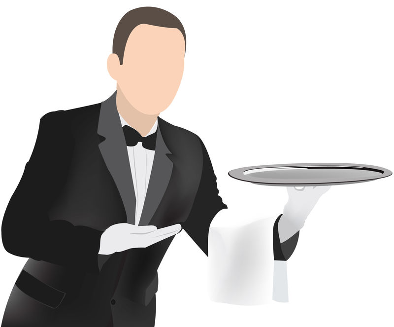 矢量图像服务员