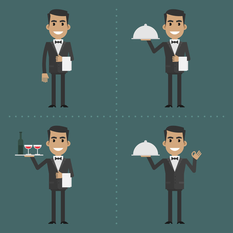 矢量图像服务员