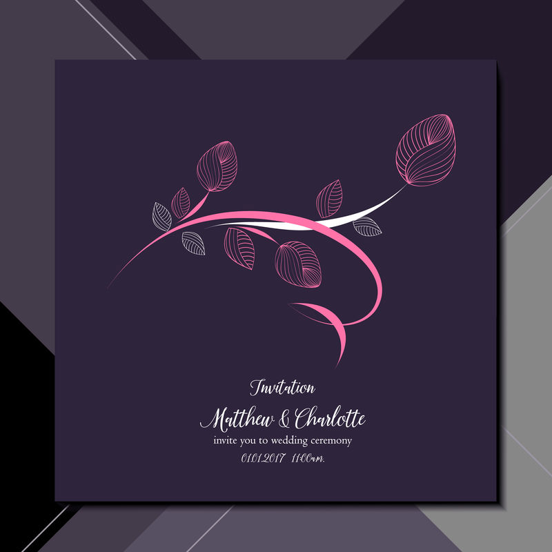 抽象的花卉背景-带花瓣的向量心-设计元素