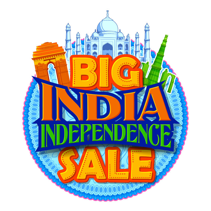 8月15日印度独立日快乐促销广告背景素材 高清图片 摄影照片 寻图免费打包下载