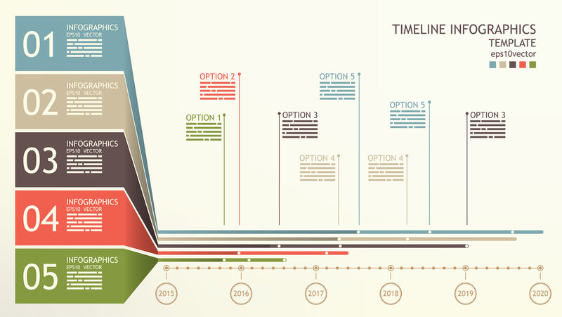 时间线信息图形模板