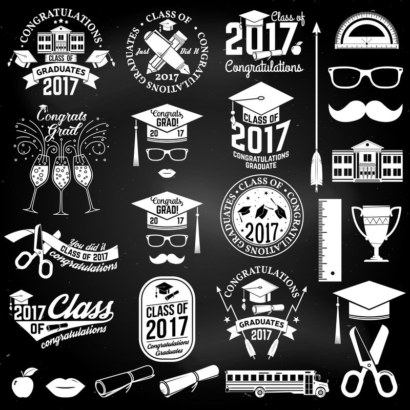 矢量类2017徽章。