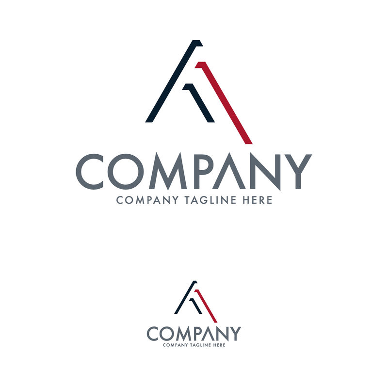 创意字母A标志设计模板