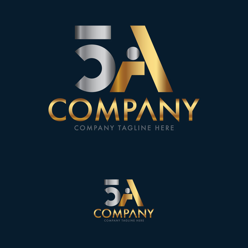 豪华创意5a标志模板