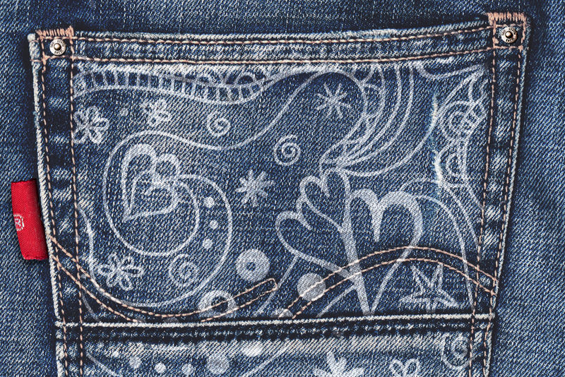 牛仔裤纹理背景