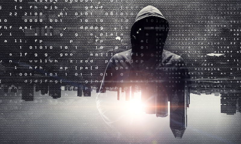 城里的罪犯。混合媒体