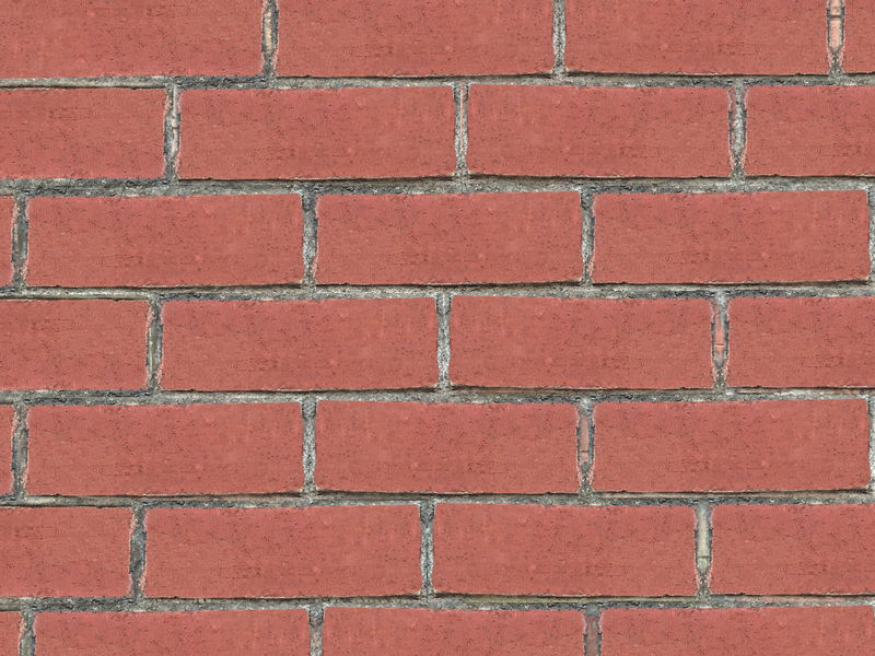 红色砖墙碎片用作无缝背景