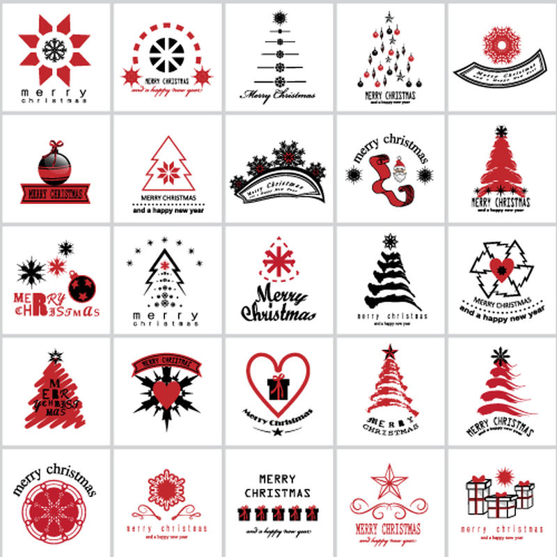 设置圣诞图标-白色背景隔离-矢量插图-平面设计-用于网页-网站-应用程序-打印-演示模板-移动应用程序和宣传材料-手绘