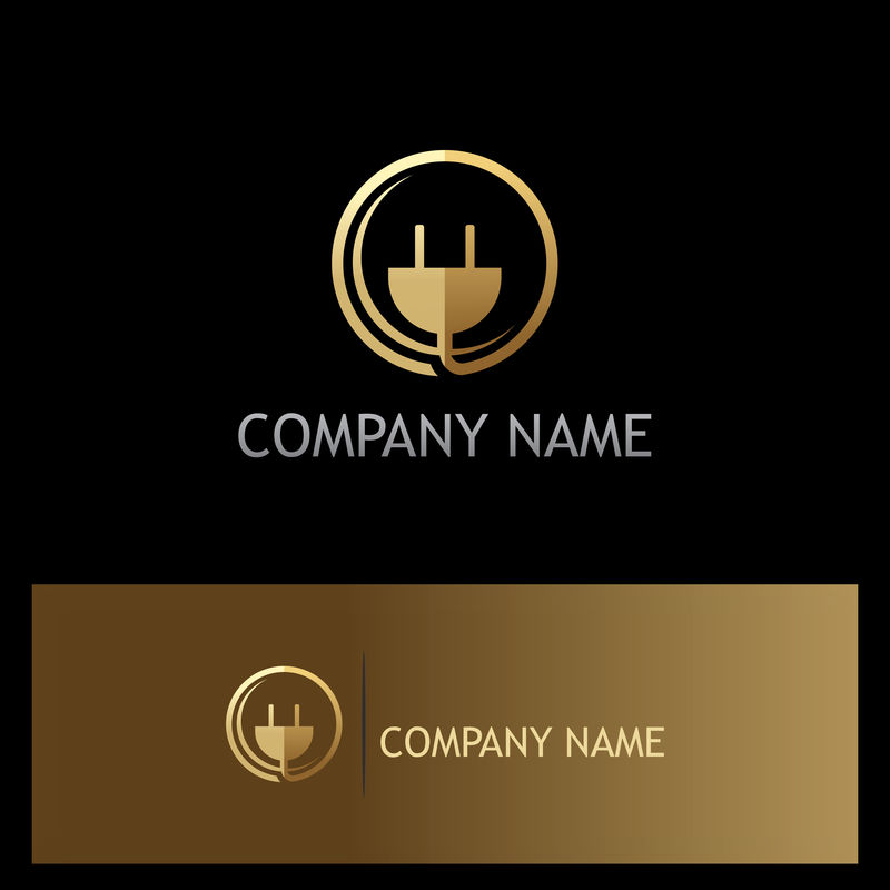 矢量的金色logo标志