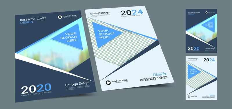 海报封面设计模板-A4版面-带照片背景-CMYK 2色调-适合年度报告、提案、公文包、小册子、传单、传单、目录、杂志、小册子