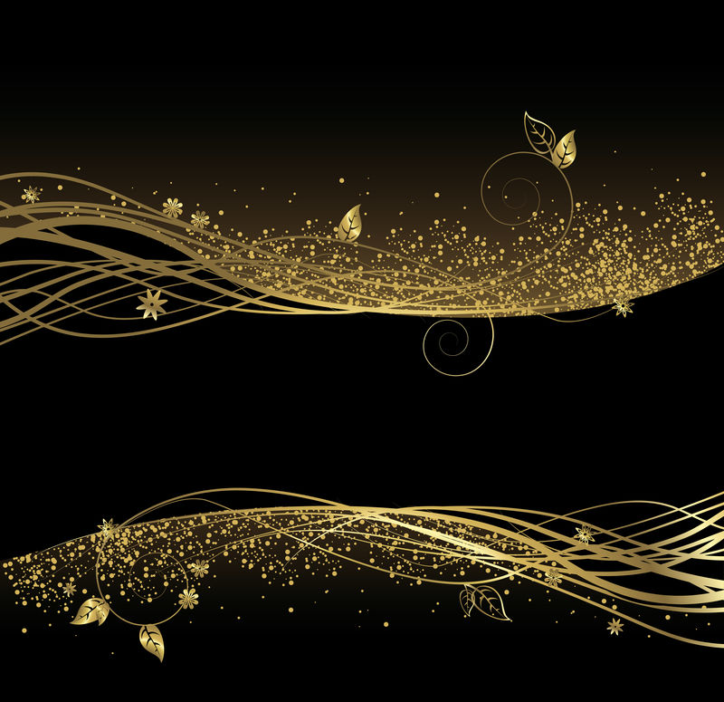 黑色和金色背景