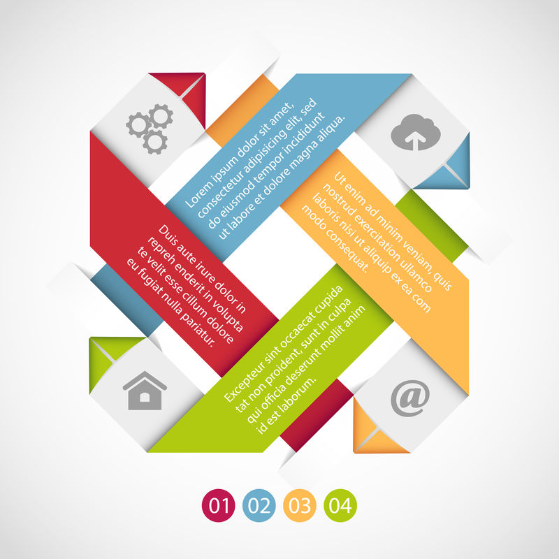 箭头信息图形模板