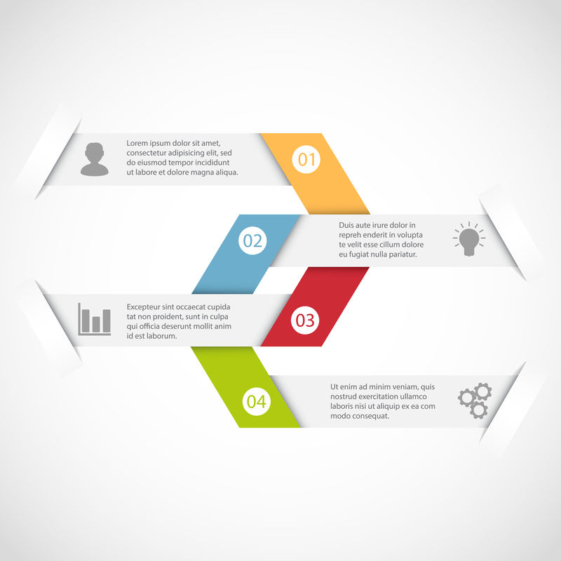 现代简单信息图表模板