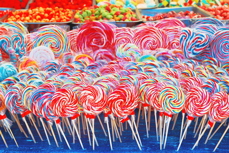 街市五彩糖果