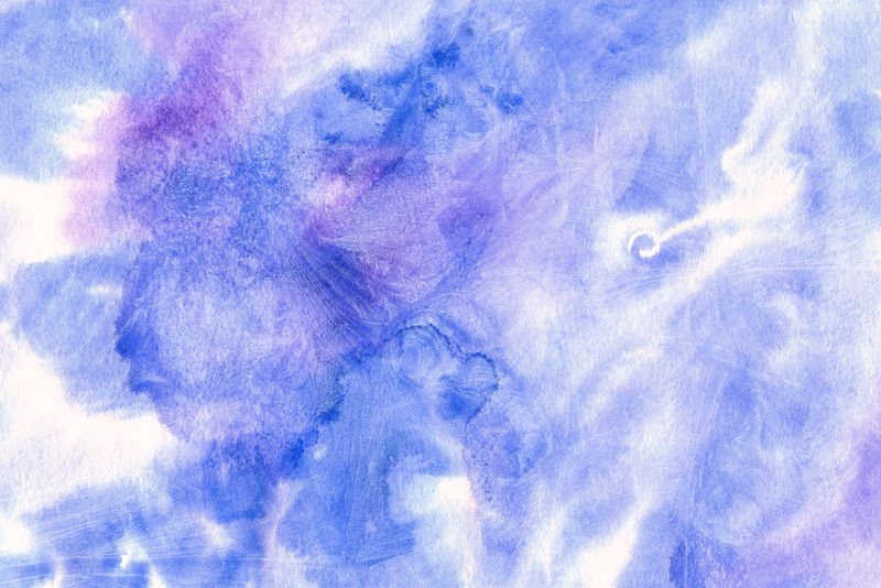 紫罗兰色水彩暗布泄漏和飞溅的白色水彩纸背景纹理 自然的有机形状和设计素材 高清图片 摄影照片 寻图免费打包下载