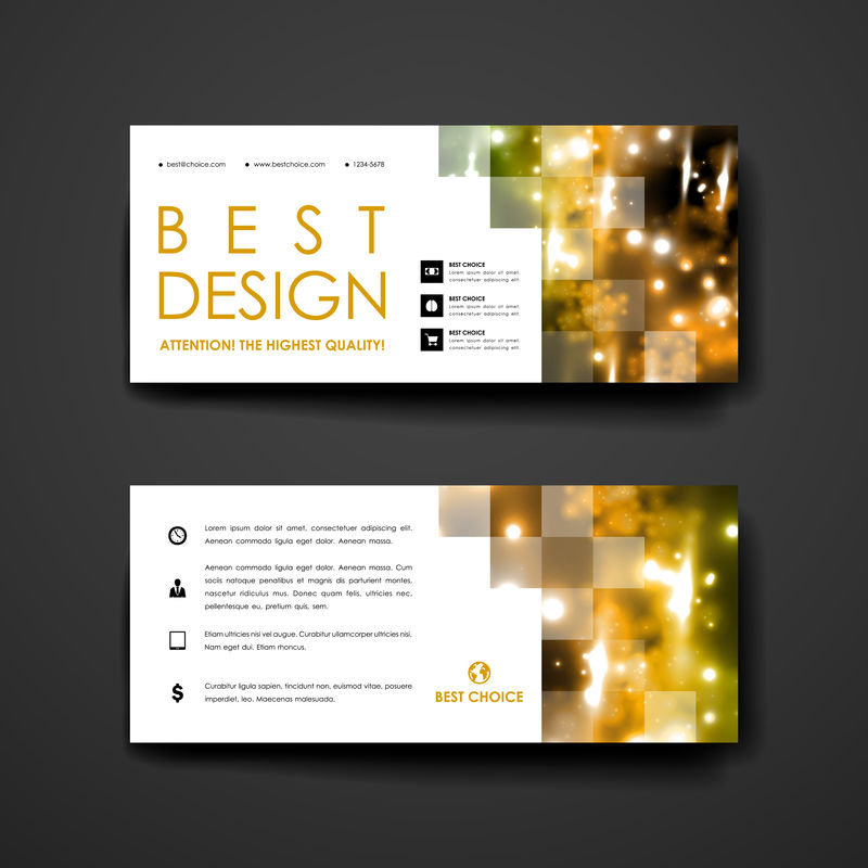 霓虹分子结构风格的现代设计横幅模板