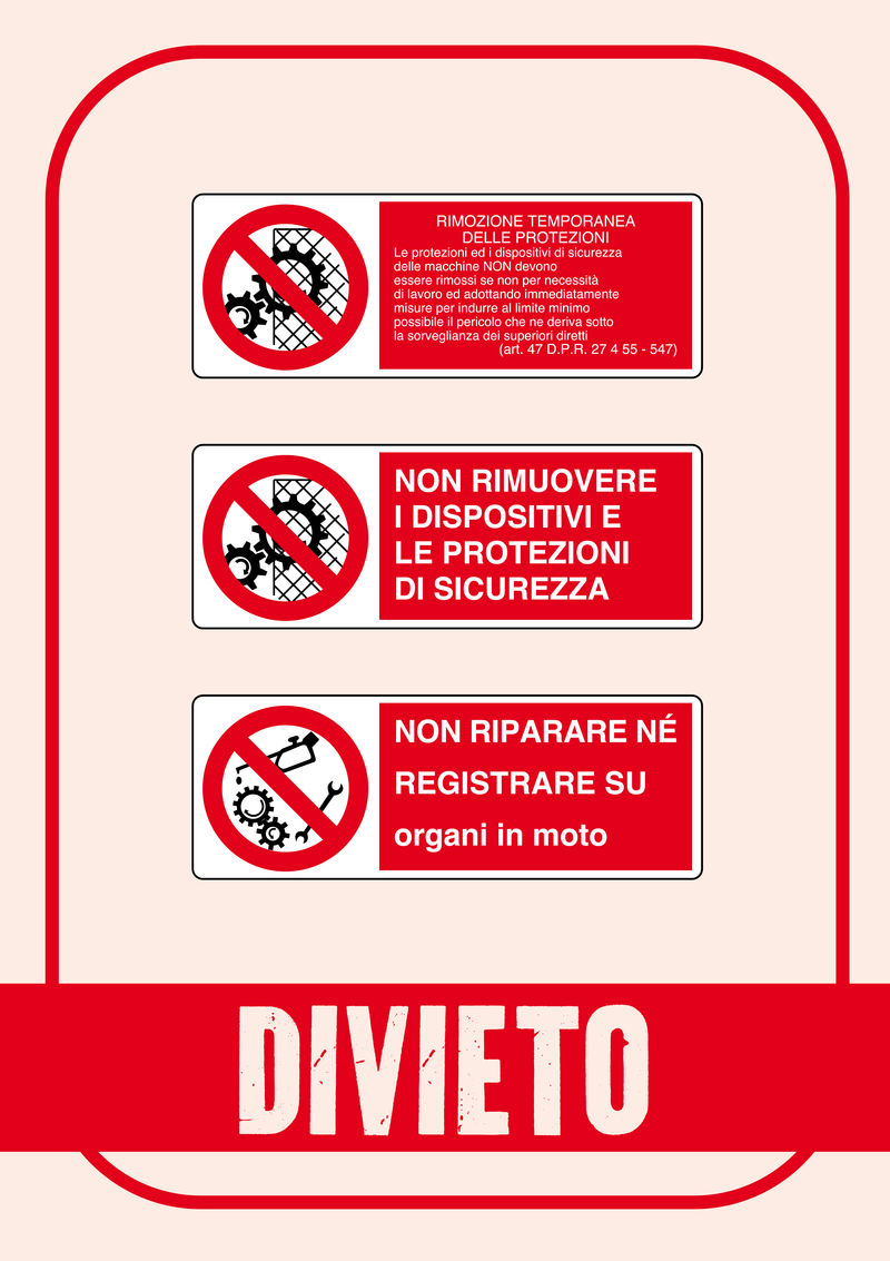 禁止标志：临时拆除防护-不拆除设备和保安-不修理-有移动记录