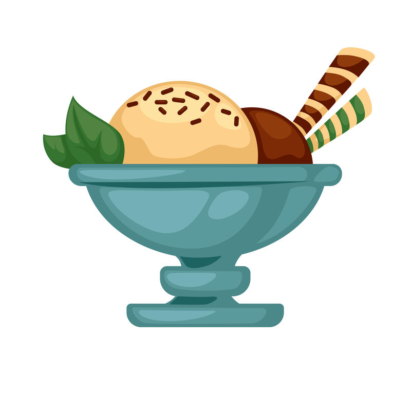 五颜六色的美味冰淇淋。