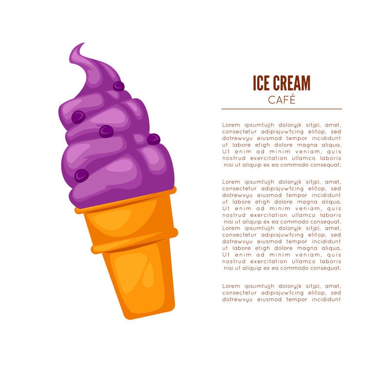 五颜六色的美味冰淇淋。